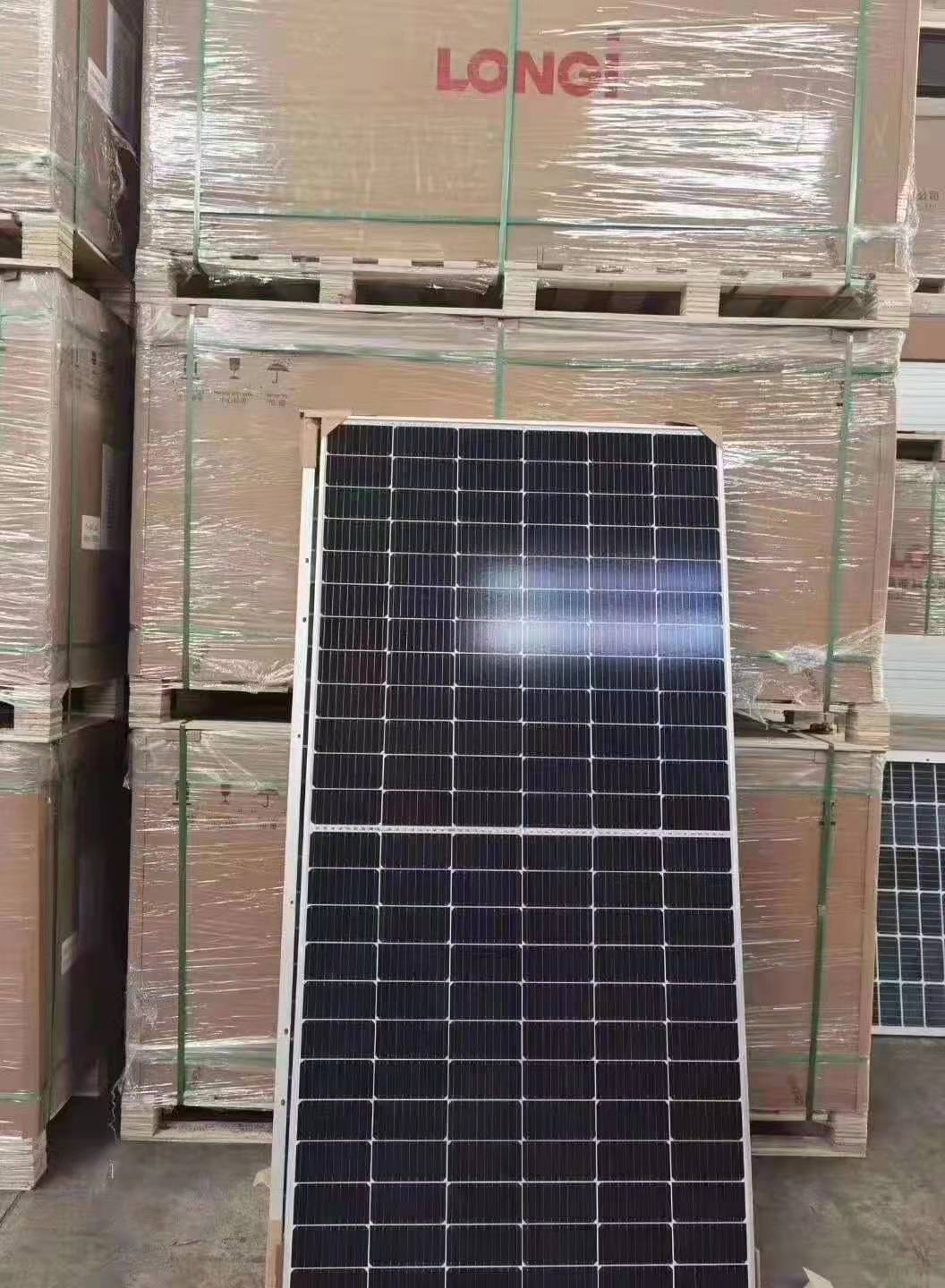 隆基双玻双面组件回收 双玻太阳能光伏板回收 顾高光伏